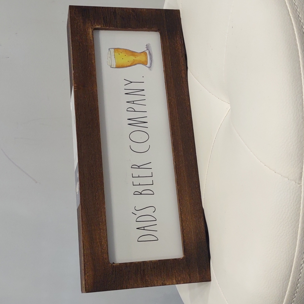 Dad's Father Beer Brew Brewery Company Wood Sign Rae Dunn New Man Cave Gift IPA